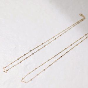 BNWT Vo Jewelry Gold-Filled L Necklace